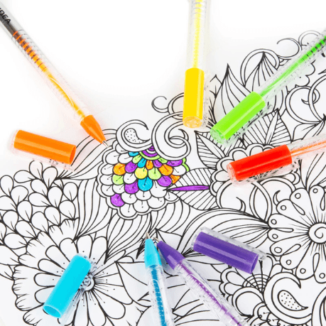 Zestaw kolorowych długopisów żelowych 24 kolory Kidea